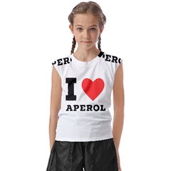 I Love Aperol Kids  Raglan Cap Sleeve Tee by ilovewhateva