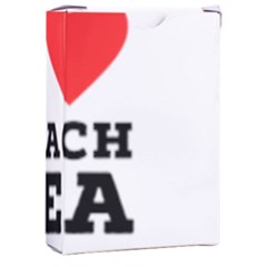 I Love Peach Tea Playing Cards Single Design (rectangle) With Custom Box by ilovewhateva