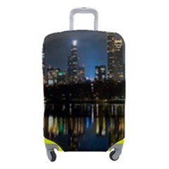 New York Night Central Park Skyscrapers Skyline Luggage Cover (small) by Cowasu