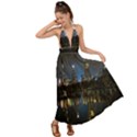 New York Night Central Park Skyscrapers Skyline Backless Maxi Beach Dress View1