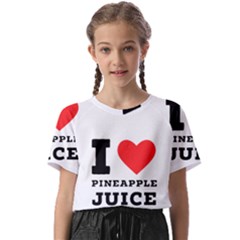 I Love Pineapple Juice Kids  Basic Tee by ilovewhateva