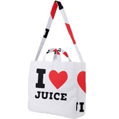 I Love Juice Square Shoulder Tote Bag by ilovewhateva