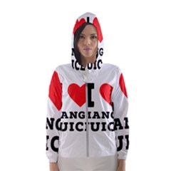 I Love Mango Juice  Women s Hooded Windbreaker by ilovewhateva