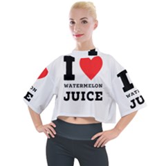 I Love Watermelon Juice Mock Neck Tee by ilovewhateva