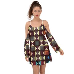 Symmetry Geometric Pattern Texture Boho Dress by Bangk1t