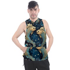 Fish Star Sign Men s Sleeveless Hoodie by Bangk1t