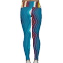 Line Vertical Lines Color Lines Lightweight Velour Classic Yoga Leggings View2