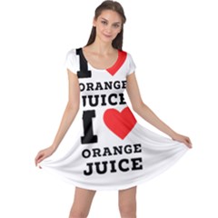 I Love Orange Juice Cap Sleeve Dress by ilovewhateva