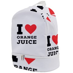 I Love Orange Juice Zip Bottom Backpack by ilovewhateva