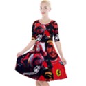 Carlos Sainz Quarter Sleeve A-Line Dress View1