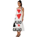 I love galao coffee Square Neckline Tiered Midi Dress View2