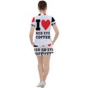 I love red eye coffee Women s Tee and Shorts Set View2