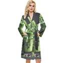 Drink Spinach Smooth Apple Ginger Long Sleeve Velvet Robe View1