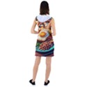 Breakfast Egg Beans Toast Plate Racer Back Hoodie Dress View2