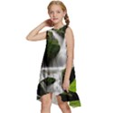 Waterfall Moss Korea Mountain Valley Green Forest Kids  Frill Swing Dress View2