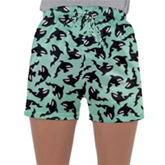 Orca Killer Whale Fish Sleepwear Shorts by Ndabl3x