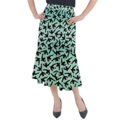 Orca Killer Whale Fish Midi Mermaid Skirt by Ndabl3x