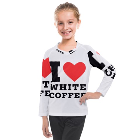 I Love White Coffee Kids  Long Mesh Tee by ilovewhateva