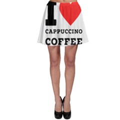 I Love Cappuccino Coffee Skater Skirt by ilovewhateva