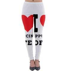 I Love Cappuccino Coffee Lightweight Velour Leggings by ilovewhateva