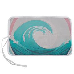 Waves Tidal Ocean Sea Tsunami Wave Minimalist Pen Storage Case (m) by Wav3s