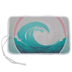 Waves Tidal Ocean Sea Tsunami Wave Minimalist Pen Storage Case (l) by Wav3s