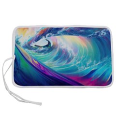 Wave Ocean Sea Tsunami Nautical Nature Water Pen Storage Case (m) by Wav3s