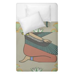 Egyptian Woman Wing Duvet Cover Double Side (single Size) by Wav3s