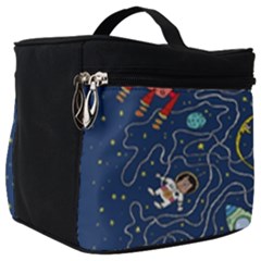 Cat-cosmos-cosmonaut-rocket Make Up Travel Bag (big) by Wav3s