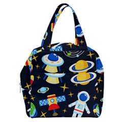 Space Seamless Pattern Boxy Hand Bag by Wav3s