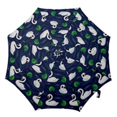 Swan-pattern-elegant-design Hook Handle Umbrellas (small) by Wav3s