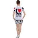 I love iced coffee Women s Tee and Shorts Set View2