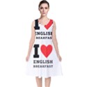 I love English breakfast  V-Neck Midi Sleeveless Dress  View1