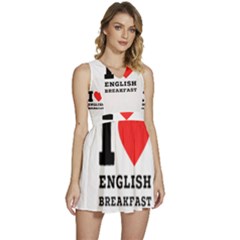 I Love English Breakfast  Sleeveless High Waist Mini Dress by ilovewhateva