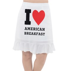 I Love American Breakfast Fishtail Chiffon Skirt by ilovewhateva