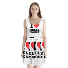 I Love Jelly Donut Split Back Mini Dress  by ilovewhateva