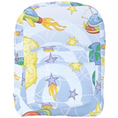 Science Fiction Outer Space Full Print Backpack by Ndabl3x