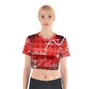 Geometry Mathematics Cube Cotton Crop Top View1