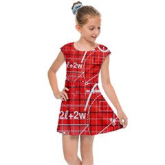 Geometry Mathematics Cube Kids  Cap Sleeve Dress by Ndabl3x