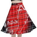 Geometry Mathematics Cube A-Line Full Circle Midi Skirt With Pocket View1