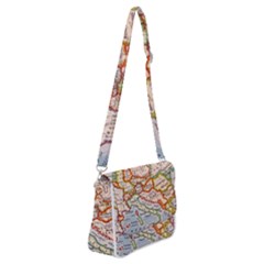 Map Europe Globe Countries States Shoulder Bag With Back Zipper by Ndabl3x