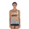 Map Europe Globe Countries States Sport Tank Top  View1