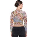 Map Europe Globe Countries States Long Sleeve Zip Up Bomber Jacket View2