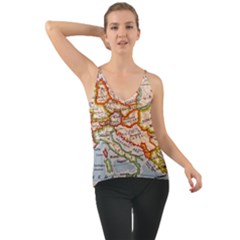 Map Europe Globe Countries States Chiffon Cami by Ndabl3x