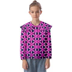 Digital Art Artwork Abstract Kids  Peter Pan Collar Blouse by Ndabl3x