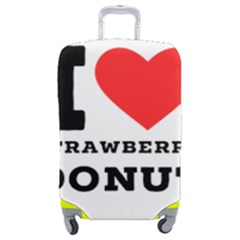 I Love Strawberry Donut Luggage Cover (medium) by ilovewhateva