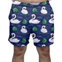 Swan Pattern Elegant Design Men s Shorts View1