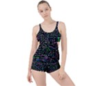 Math-linear-mathematics-education-circle-background Boyleg Tankini Set  View1