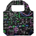 Math-linear-mathematics-education-circle-background Foldable Grocery Recycle Bag View1