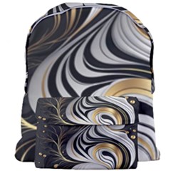 Pattern Gold Marble Giant Full Print Backpack by Vaneshop